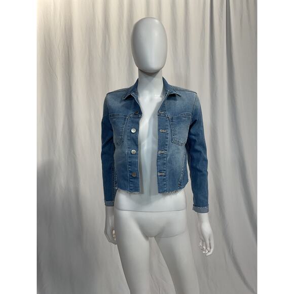 L'Agence 'Janelle' Blue Slim Undone Jacket Size XS - Picture 2 of 5